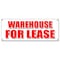 Signmission WAREHOUSE FOR LEASE BANNER SIGN a/c ac build to suit loading free rent B-Warehouse For Lease - alternate 1